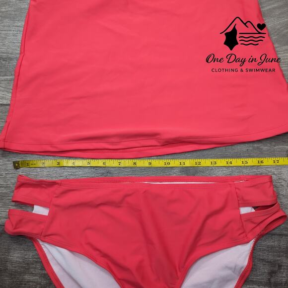 Bikinx Plus Size V Neck Strappy Back Bikini Swimsuit Size XXL - Picture 4 of 6